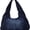 Dark Blue, variant on Vintage Washed Denim Hobo Shoulder Bag for Women, Stitched Spliced Denim Dumpling Hobo Bag, Zip Top Casual Underarm Handbag, Large Capacity Daily Fashion Tote Purse
