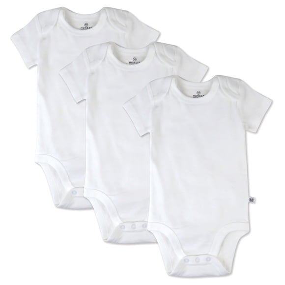 Paquete múltiple de monos HonestBaby, 100% algodón orgánico, 3-6M