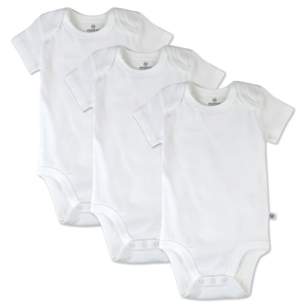 Paquete múltiple de monos HonestBaby, 100% algodón orgánico, 3-6M