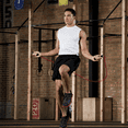 thumbnail image 4 of Cuerda de saltar con peso y longitud ajustable con asas con cojinetes de bolas para entrenamientos de resistencia cardiovascular y crossfit, 4 of 5