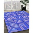 thumbnail image 2 of Ahgly Company Indoor Rectangle Patterned Purple Mimosa Purple Area Rugs, 3' x 5', 2 of 6
