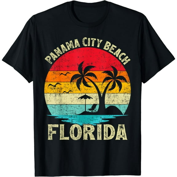 Family Vacation Vintage Retro Florida Panama City Beach T-Shirt