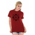 thumbnail image 3 of Compass Diamond Symbolic Spiritual Plus Size Crewneck Graphic Tee Shirt Brisco Brands 2X, 3 of 5
