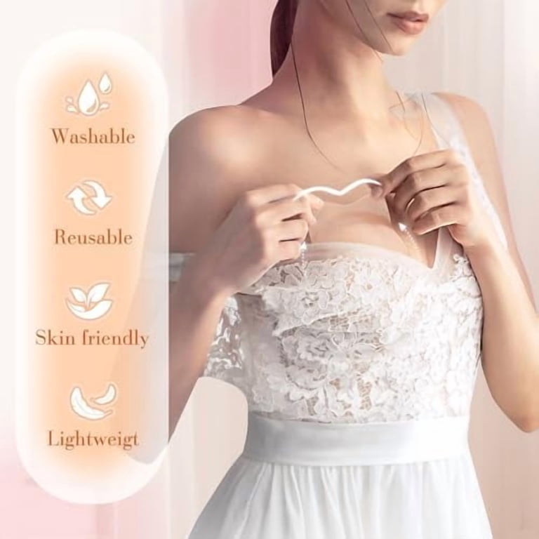 Sticky Bra Push Up Adhesive Backless Strapless Bra for Women Reusable Silicone Nipple Covers - Walmart.com Sticky Bra Push Up Adhesive Backless Strapless Bra for Women Reusable Silicone Nipple Covers - Walmart.com