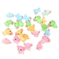 thumbnail image 5 of Amosfun 24-Piece Mini Resin Elephant Figures Set, Multi-Colored Animal Toys for Kids, Collectors, and Educational Play, 5 of 8