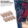 thumbnail image 4 of Cremallera 8x Tirador de repuesto para bolsa de ropa Zip Pull Fixer (25 mm) Café, 4 of 5
