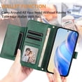 thumbnail image 4 of FOXDOCK Funda Tipo Cartera para Umidigi Note 100 Cuero PU con Cremallera y Correa de Muñeca, Ranuras para Tarjetas, Soporte Plegable, Cierre Magnético, 4 of 5