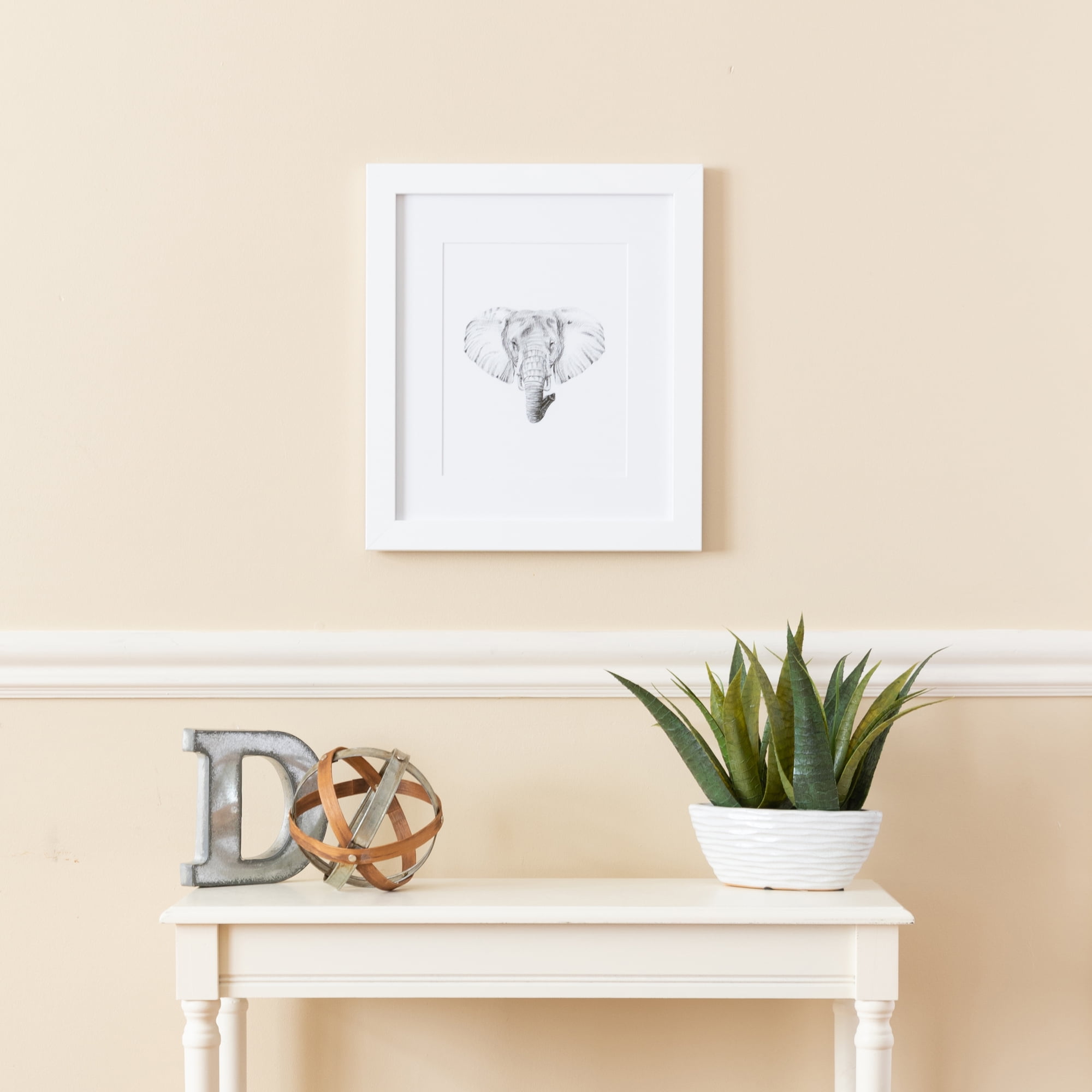 ArtToFrames 16" x 20" White Picture Frame, 16x20 inch White MDF Poster Frame (WOM-5179)