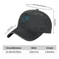 thumbnail image 6 of LNWH Baseball Cap, Outdoor Casual Sports Cap Classic Curved Brim Hat - Adjustable Cowboy Hat, Tree Earth Environment- Black, 6 of 8