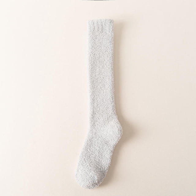 Women's Solid Shank Thickening Winter Warm Sleeping Socks Soft Wool Blend Home Comfort
