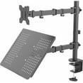thumbnail image 1 of Fully Adjustable to Single Computer Monitor and Laptop Desk Mount Combo Stand with Grommet Option Fits up to Laptops STANDVC, 1 of 9