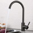 Black paint faucet dishwash basin 304 stainless steel cold and hot