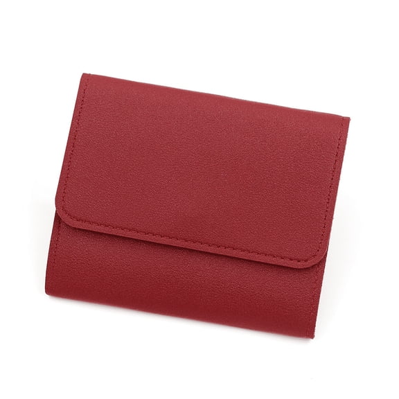 GASTROPOD Small Wallets for Women, Red Card Holder with Coin Purse, Mini Clutch Organizer for Travel, Shopping, and Daily Use