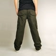 thumbnail image 5 of IROINNID Cargo Pants for Men Outdoor Wide Leg Cargo Camo Relaxed Fit Casual Cotton Military Pants with Multi-Pocket,Olive Green, 5 of 6