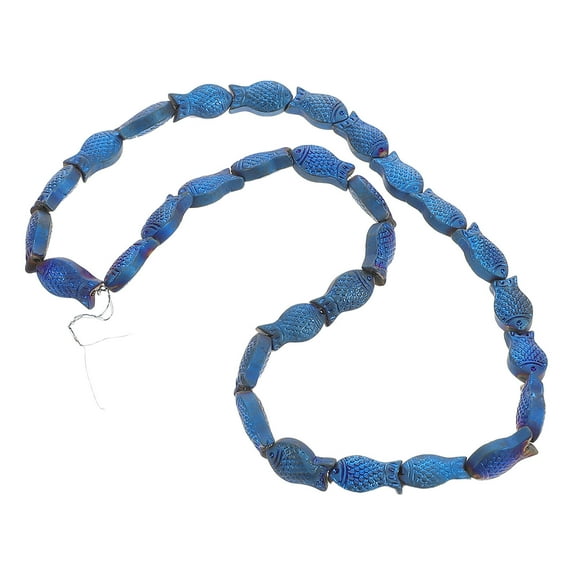 KAKOWELY 30Pcs Glass Fish Beads for Diy Enthusiasts and Ocean-Themed Projects