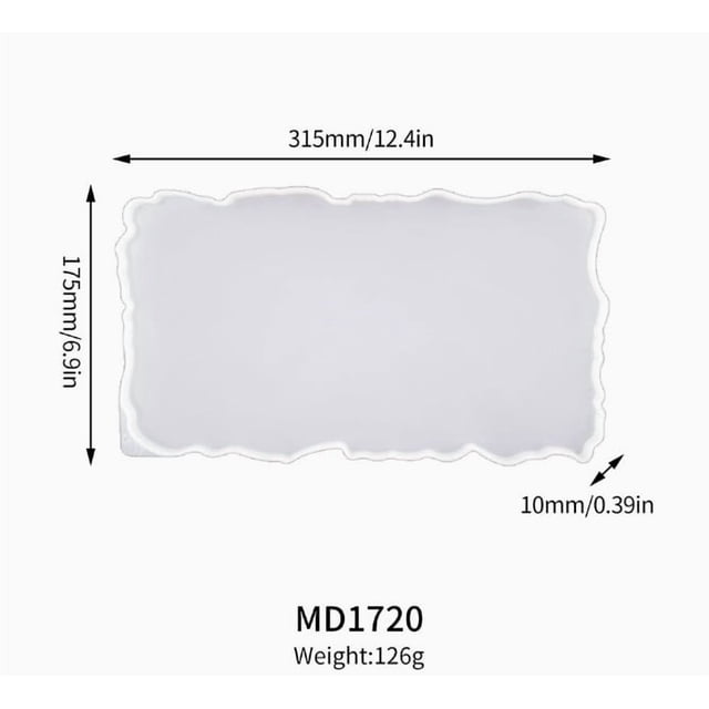 Bandeja posavasos diy con Forma especial, molde for plato de fruta, goteo de cristal, placa irregular de silicona creativa, 1 unidad