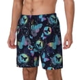 thumbnail image 2 of Balery Blue Butterfly Mens Swim Trunks Swim Shorts for Men Quick Dry Inseam Beach Shorts with Compression Liner Pocket-XX-Large, 2 of 9