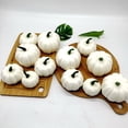 thumbnail image 3 of Cateissary Calabaza artificial de Halloween del amplio de la espuma artificial blanca de la calabaza de bajo mantenimiento Kits de decoración para fiestas, 3 of 6
