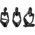 thumbnail image 1 of Estatua de pensador nórdico, escultura de pensador abstracto, estatuilla de pensador de resina hecha a mano, adorno de pensador, artesanía moderna, arte Po, 3 uds., 1 of 5