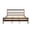 Walnut + Pine + King, variant on Traditional Style King Size Bed with Headboard and Footboard, Pinewood Bed with Strengthened Bed Frame,Brown