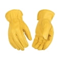 thumbnail image 2 of Kinco 90-M Driver Gloves, M, Keystone Thumb, Shirred Elastic Cuff, Deerskin Leather, Tan, 2 of 2