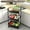Black, variant on A 3-storey And 4-storey Trolley Shelf, Bedroom Shelf, Kitchen Activity Shelf, Multi-storey Shelf, Suitable for The Year-round Home Storage And Outdoor Camping Storage
