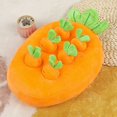 thumbnail image 2 of Fuzzy Pulling Radish Toy Pulling Radish Plush Toy Carrot Strawberry Pineapple Shape Fuzzy Soft Educational Pp Cotton Stuffed Small Pet Rabbit Foraging, 2 of 8