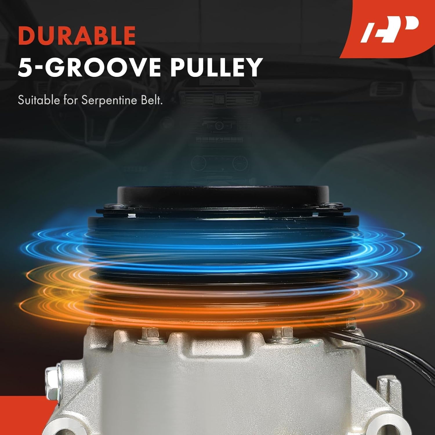 A-Premium Air Conditioner AC Compressor with Clutch Compatible with Chevrolet Corsa 2003-2008, Tornado 2004-2010, 1.8L