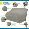 thumbnail image 5 of Duck Covers Weekend Water-Resistant 60 Inch Patio Loveseat Cover with Integrated Duck Dome, Moon Rock, 5 of 14