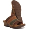 thumbnail image 5 of Josef Seibel Catalonia 64 Women's Leather Open Toe Mule Sandal In Brown Size 8.5, 5 of 6