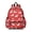 White Cat and Dot Red Pattern, variant on Kawaii Cat Pink Pattern Cute School Backpack with Padded Back and Adjustable Shoulder Straps 13.4"x11"x4.7"
