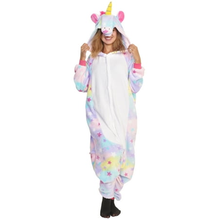 

Angelina Unisex Plush Unicorn One-Piece Novelty Sleep/Lounge Wear