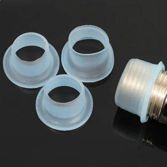 Faucet Leak-Proof Sealing Gasket Pipe Hose Silicone Gasket for Plumbing Plug Prevent Leakage Transparent Blue 100PCS