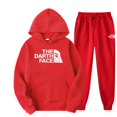thumbnail image 3 of Conjunto de ropa deportiva para hombre y mujer, sudadera con capucha y pantalones con cordón, ropa deportiva de otoño, 2 piezas, 3 of 5