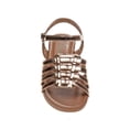 thumbnail image 4 of Petalia Open Toe Hook And Loop Closure Casual Kids Sandals with A Strappy Upper, Gold, 3, 4 of 4