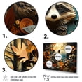 thumbnail image 3 of Designart Raccoon Animal framed wall art, Curious Raccoon composition I , Raccoon framed wall art decor, Multi-Color Modern Natural framed wall art, 44x34 inches Natural brown color Frame, 3 of 5