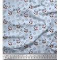 thumbnail image 1 of Soimoi Rayon Fabric Coffee,Cookies & Cupcake Food Print Fabric by The Yard 56 Inch Wide, 1 of 1