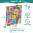 thumbnail image 4 of Three Ring Binder Hibiscus Flower Simple 1.5 Inch Round Binder D-Rings for Office Supplies and More, 4 of 10