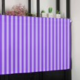 thumbnail image 6 of Blue Purple Valances for Windows Farmhouse Kitchen Curtains Valances Rod Pocket Valance Curtains for Kitchen Windows Geometric Vertical Striped Solid Rainbow Window Valances for Bathroom 42"x18", 6 of 6