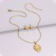 thumbnail image 5 of 1 Juego de collar y pendientes de Monstera. Pendientes de Monstera de moda. Collar premium., 5 of 5