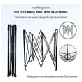 thumbnail image 4 of Toldo Carpa Lona Plegable Reforzado Impermeable Portátil 3x3M, 4 of 5