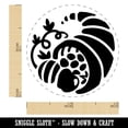 thumbnail image 2 of Thanksgiving Fall Cornucopia Rubber Stamp for Scrapbooking Crafting Stamping - Mini 1/2 Inch, 2 of 7