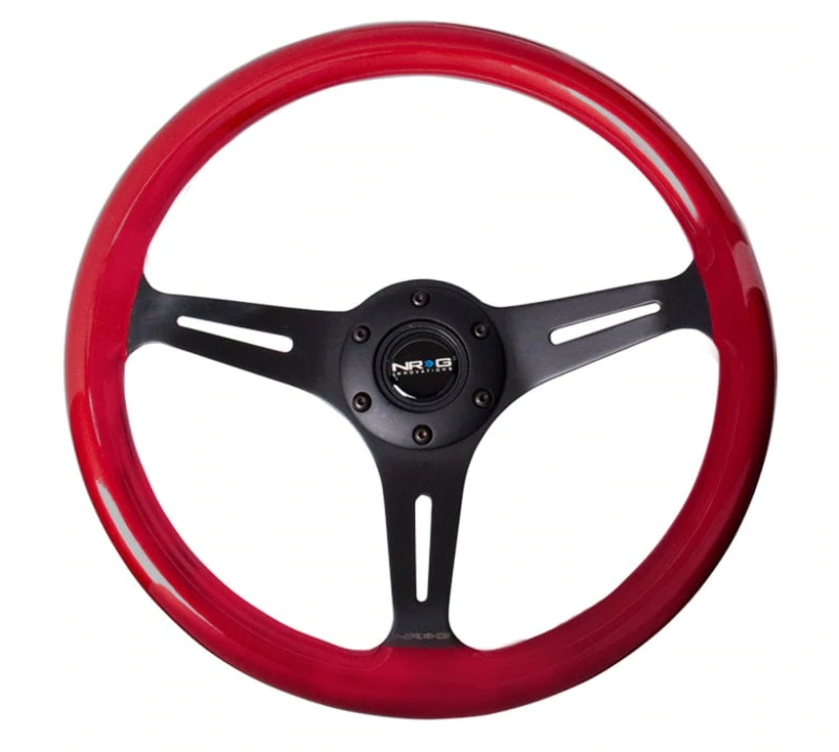 NRG Ryan Litteral V3 350mm Deep Dish Suede Steering Wheel - Black