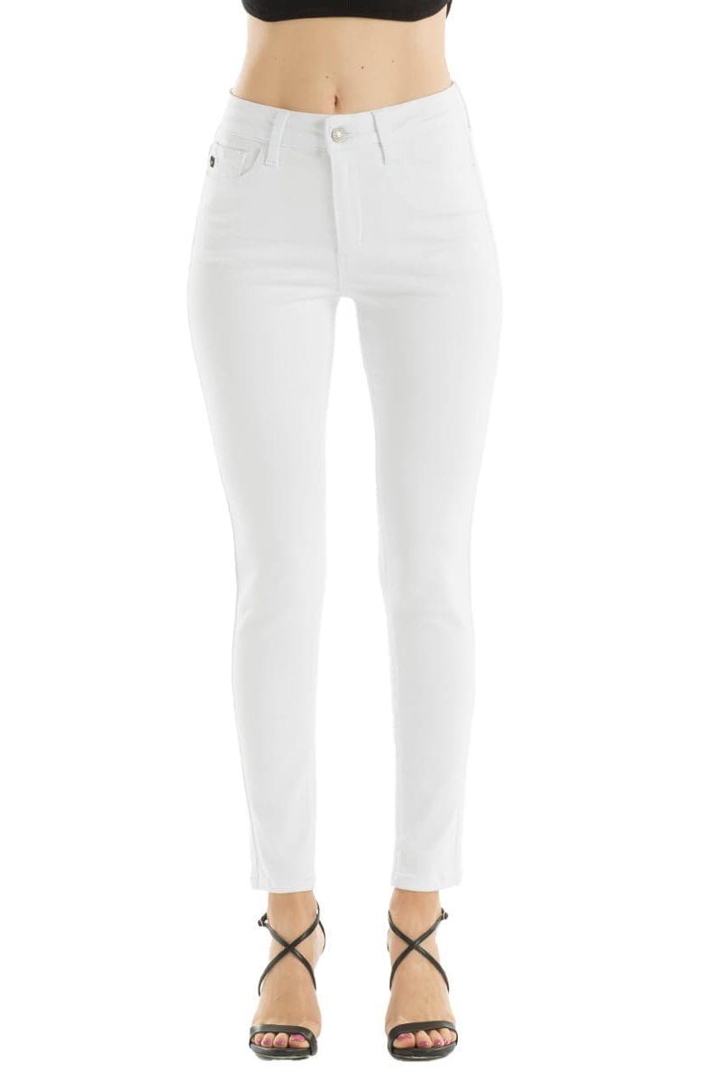 white distressed kancan jeans