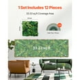 thumbnail image 5 of KFFKFF Synthetic Foliage Wall Tiles, Set of 12, Each 20 x 20 inches, 3D Assembled Verdant Boxwood Panel for Interior and Exterior Green Accents & Ivy Wall Cover, Secluded Backdrop Wall Hedge Display, 5 of 9