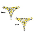 thumbnail image 3 of Balery Tropical Lemon Tangas de Algodón para Mujer con Estampado – Ropa Interior Sexy, Transpirable, G-string-Small, 3 of 6