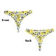 thumbnail image 3 of Balery Tropical Lemon Tangas de Algodón para Mujer con Estampado – Ropa Interior Sexy, Transpirable, G-string-X-Small, 3 of 6