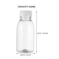 thumbnail image 2 of MLINS 5PCS Plastic Bottles with Caps Juice Containers Reusable Juicing Bottles Smoothie Bottle Drink Containers, 2 of 8