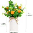 thumbnail image 2 of Fake Lemon Tree- Bonsai Tree Indoor with Pot Farmhouse Home Decor Living Room Kitchen Shelf Office Desk Bathroom Table Mini Outdoor Tree Faux Plant Porch Lemon Decor Floor Plant Tall, 2 of 5
