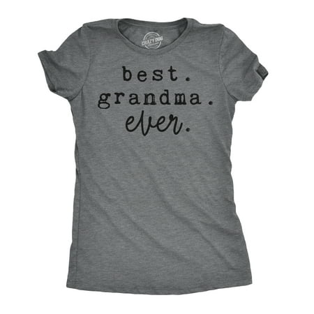 Womens Best Grandma Ever Tshirt Cute Adorable Family Tee For